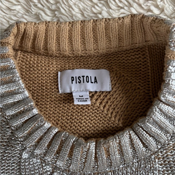 Pistols Everly Foil Accent Cotton Sweater, medium - Picture 2 of 4